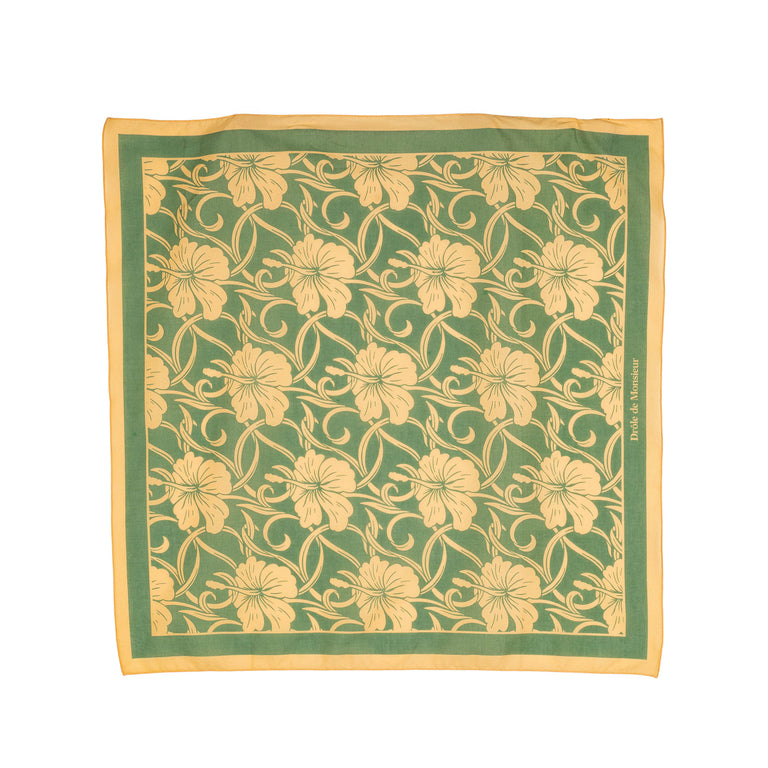 Drole de Monsieur	Foulard Monogramme Hibiscus
