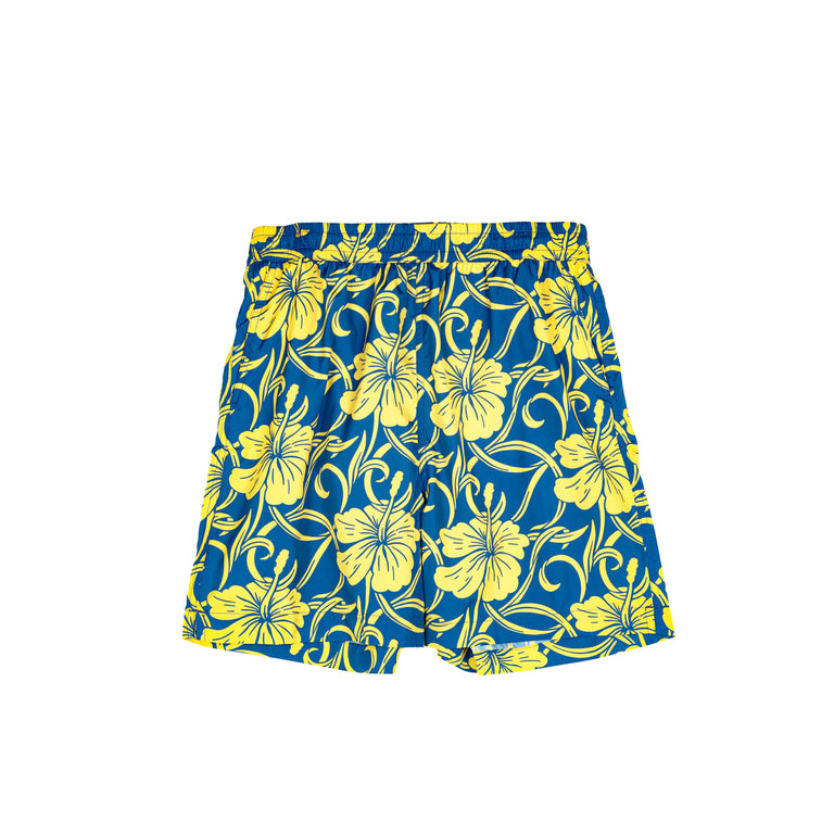 Drole de Monsieur Short Plage Hibiscus - L / Navy
