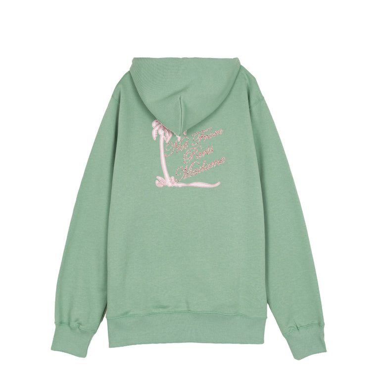 Drole de Monsieur Hoodie Slogan Palmier - S / Water Green
