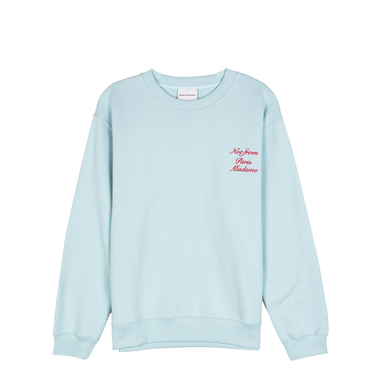 Drole de Monsieur	Sweatshirt Slogan Calligraphy - XXL / Light Blue - 2