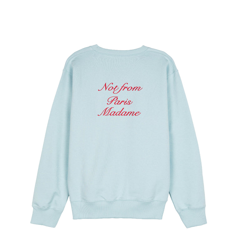 Drole de Monsieur	Sweatshirt Slogan Calligraphy - XXL / Light Blue
