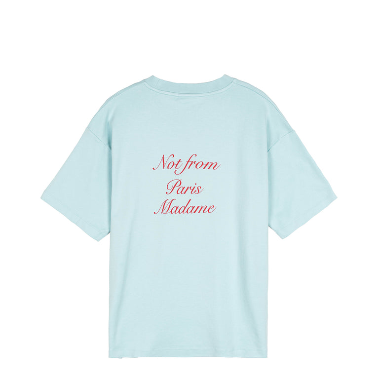 Drole de Monsieur	Le T-Shirt Slogan Calligraphy - L / Light Blue
