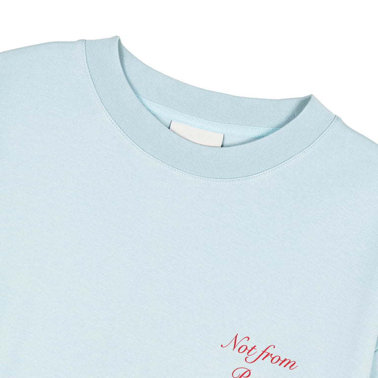 Drole de Monsieur	Le T-Shirt Slogan Calligraphy - L / Light Blue - 3