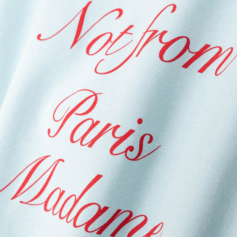 Drole de Monsieur	Le T-Shirt Slogan Calligraphy - L / Light Blue - 4