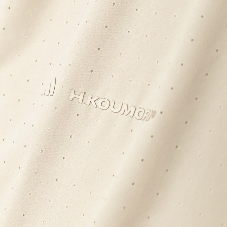 Adidas	x Hermanos Koumori Adi365 Running Perforated T-Shirt - L / Putty Grey - 4