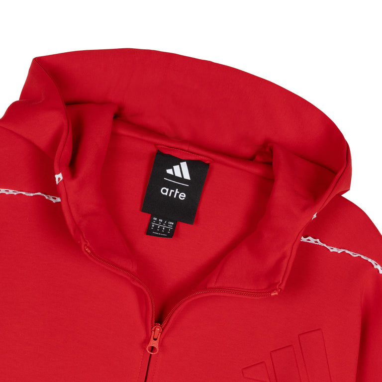 Adidas x Arte Antwerp Z.N.E. Full-Zip Track Top - XXL / Better Scarlet / White - 2
