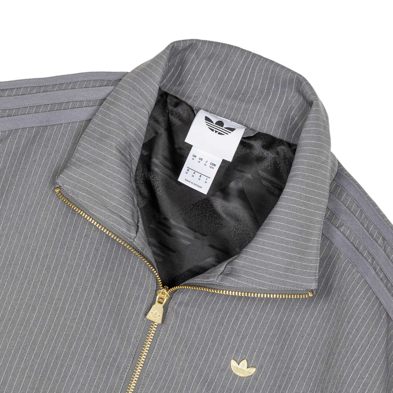 Adidas	Firebird Pinstripe Track Top - L / Grey Four - 2