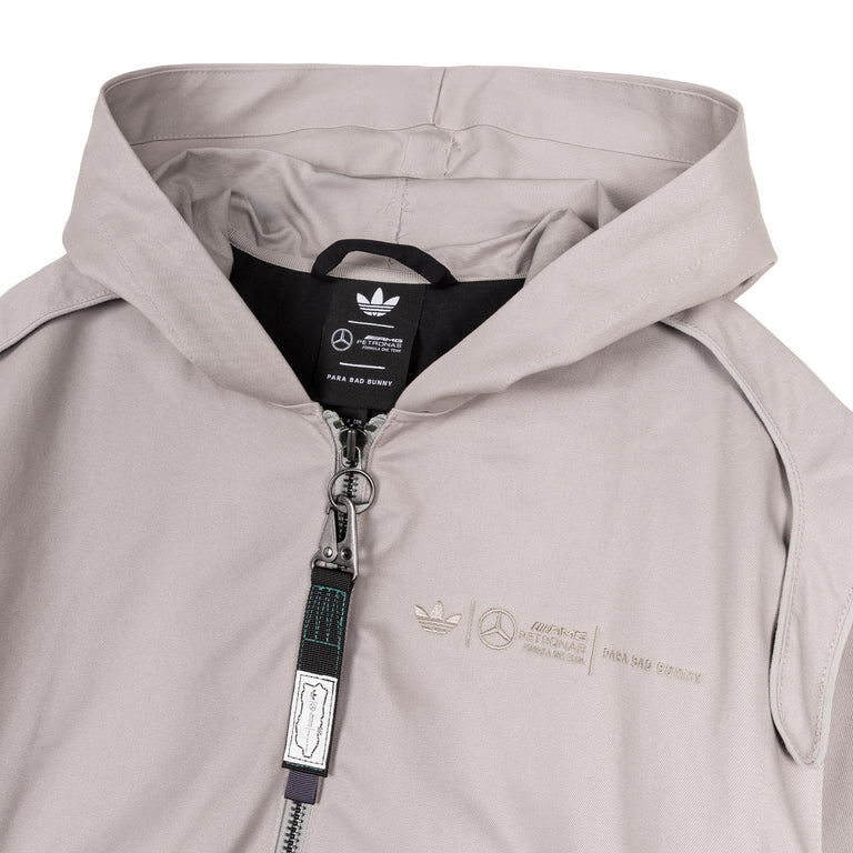 Adidas x Bad Bunny x Mercedes-AMG F1 Racing Zip Up Track Top - XL / Clear Granite - 3
