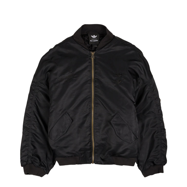Adidas x Willy Chavarria Satin Bomber Jacket - XL / Black
