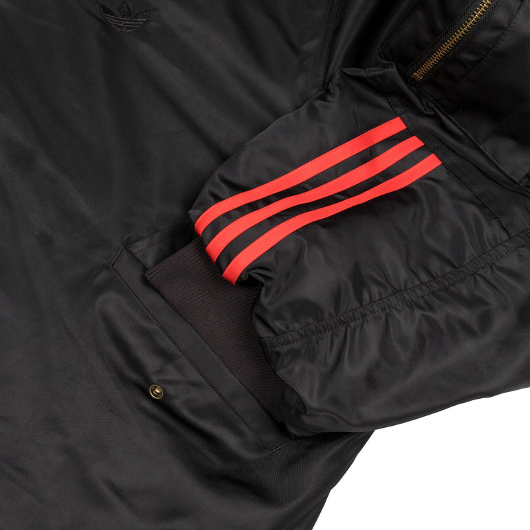 Adidas x Willy Chavarria Satin Bomber Jacket - XL / Black - 4
