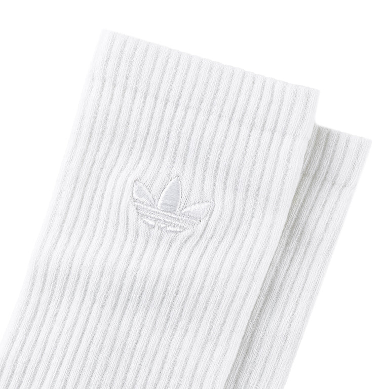 Adidas	Everyday Icons Crew Socks 2 Pairs - XL / White / Black - 3