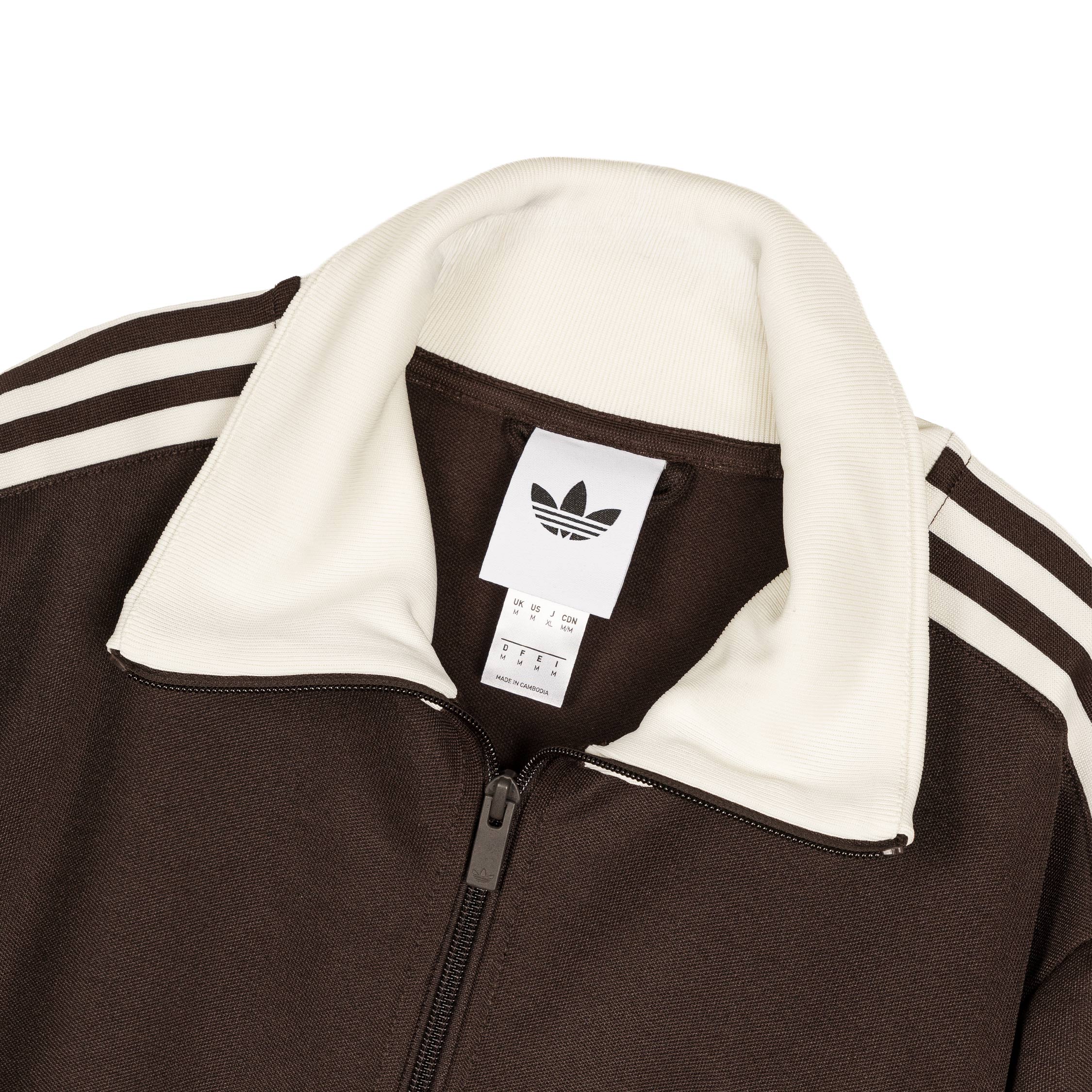 adidas BECKENBAUER TRACKTOP アイボリー ブラウン L adidas Originals Los Angeles Beckenbauer Track Top - Linen/Dark