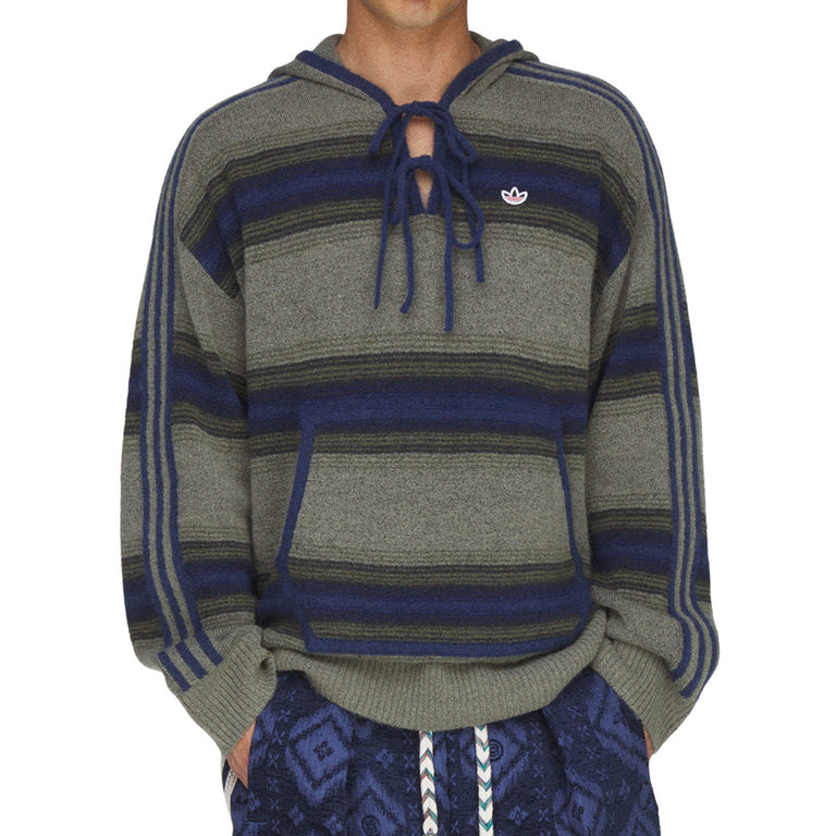 Adidas	x Clot By Edison Chen Baja Hoodie - M / Trace Khaki / Tech Indigo - 3