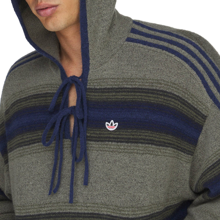 Adidas	x Clot By Edison Chen Baja Hoodie - M / Trace Khaki / Tech Indigo - 4