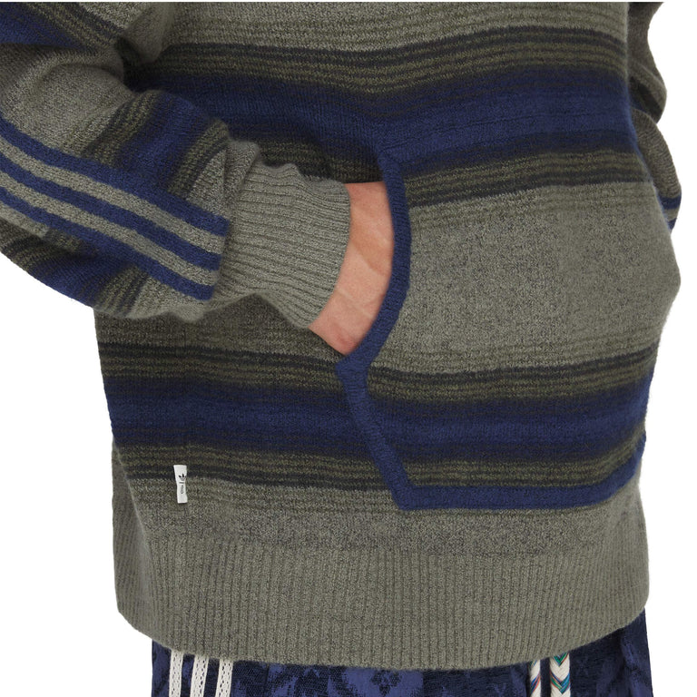 Adidas	x Clot By Edison Chen Baja Hoodie - M / Trace Khaki / Tech Indigo - 5