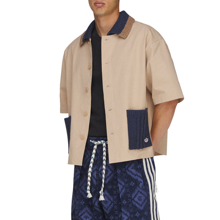 Adidas	x Clot By Edison Chen Refined Utility Guayabera Shirt - S / Warm Sandstone - 5