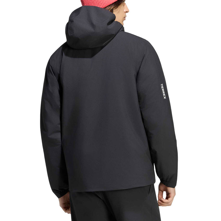 Adidas Terrex Multi Essentials Climaproof Insulated Hooded Jacket onfeet