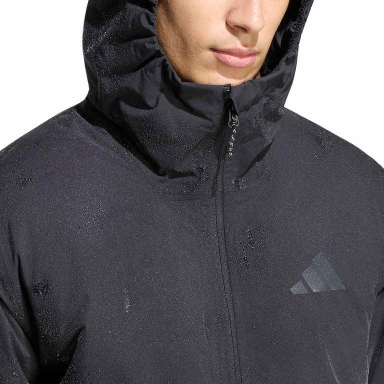 Adidas Terrex Multi Essentials Climaproof Insulated Hooded Jacket onfeet