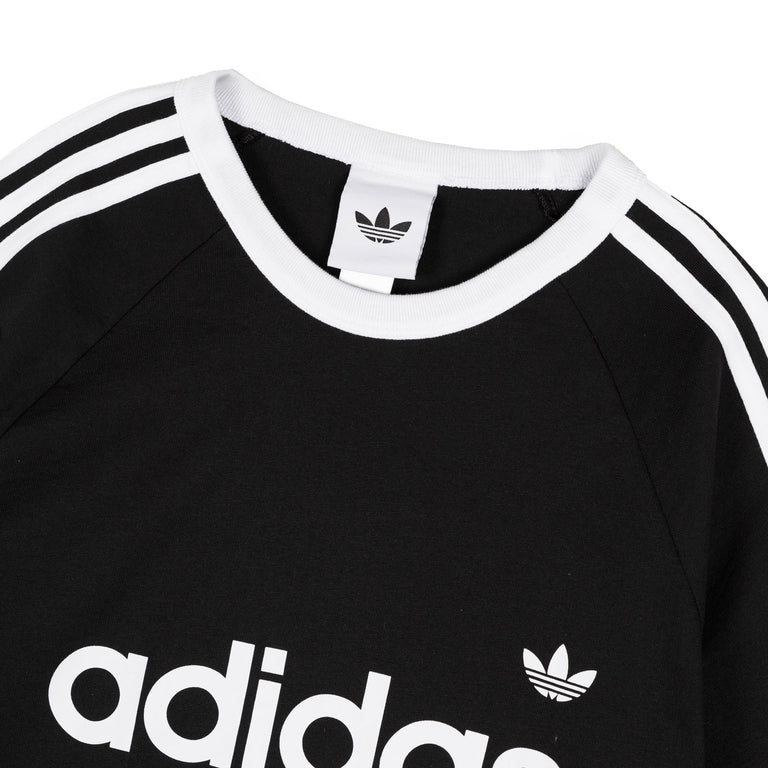 Adidas	3-Stripes Ringer Tee - L / Black - 2