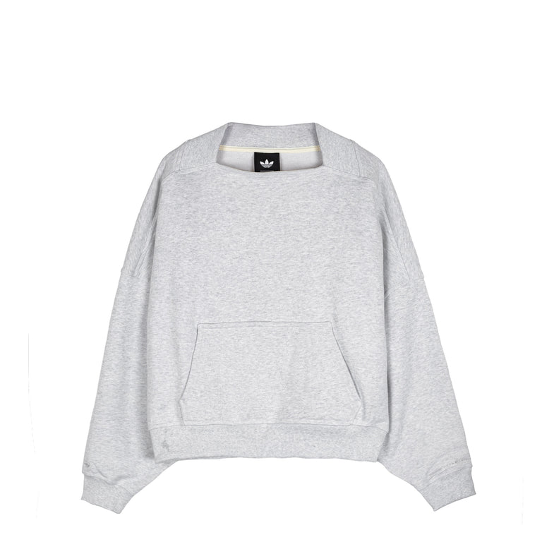 Adidas	x Bad Bunny Heavy Crew Neck & Hooded Balaclava Sweatshirt - L / Light Grey Heather - 2