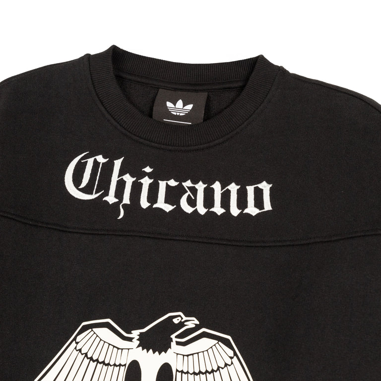 Adidas x Willy Chavarria Bball Fleece Crewneck Sweatshirt - XXL / Black - 3