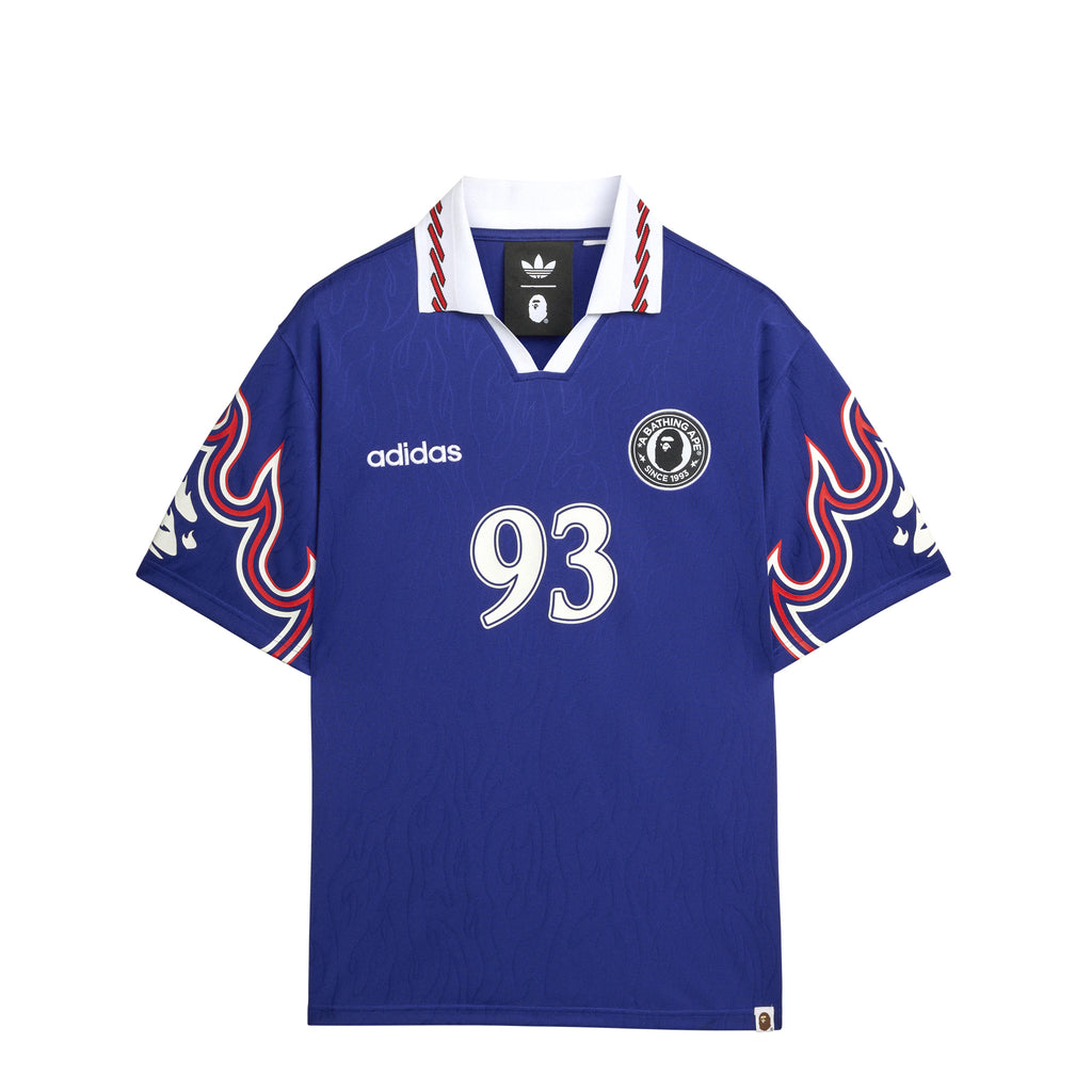 【希少レア】00s BAPE ポロシャツ ストライプ Adidas x Bape Short Sleeve Flame Jersey | Apparel » Buy online now!