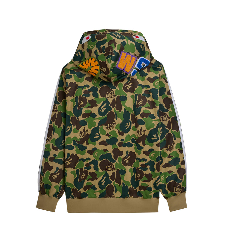 Adidas	x Bape Shark Track Hoodie - L / Crew Green - 2