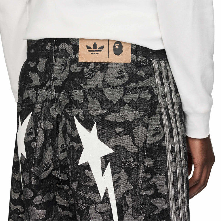 Adidas	x Bape Shark Denim Jorts - L / Black - 4