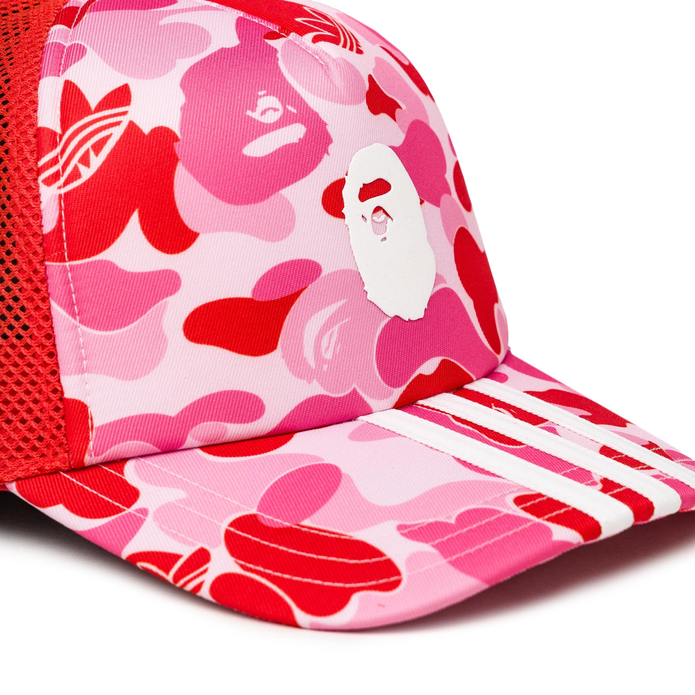 adidas TRUCKER CAP BAPE クリアピンク Adidas x Bape Trucker Cap | Accessoires » Buy online now!