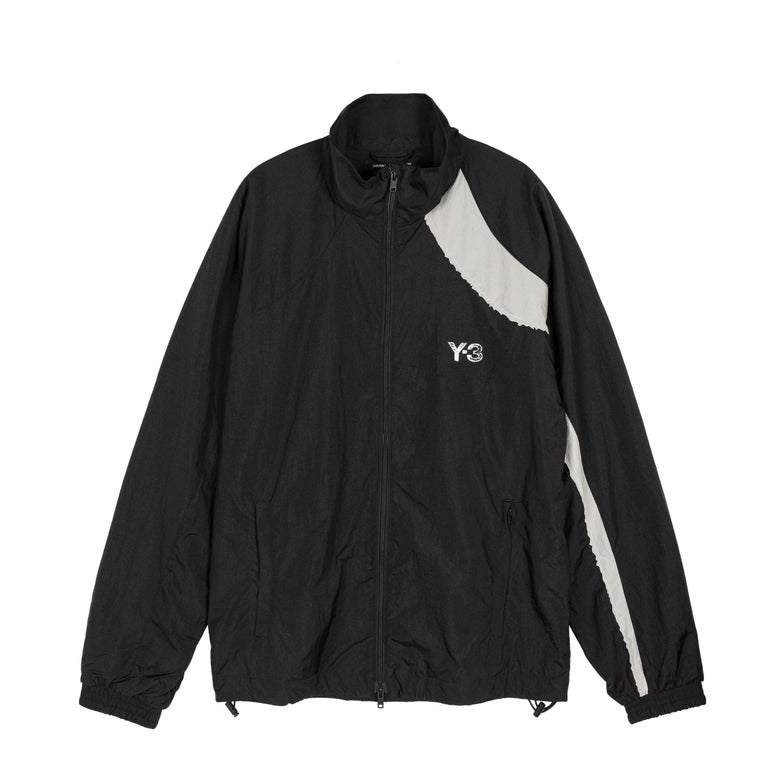 Adidas Y-3 Raw Edge 3 Stripes Nylon Shell Jacket - L / Black - 2