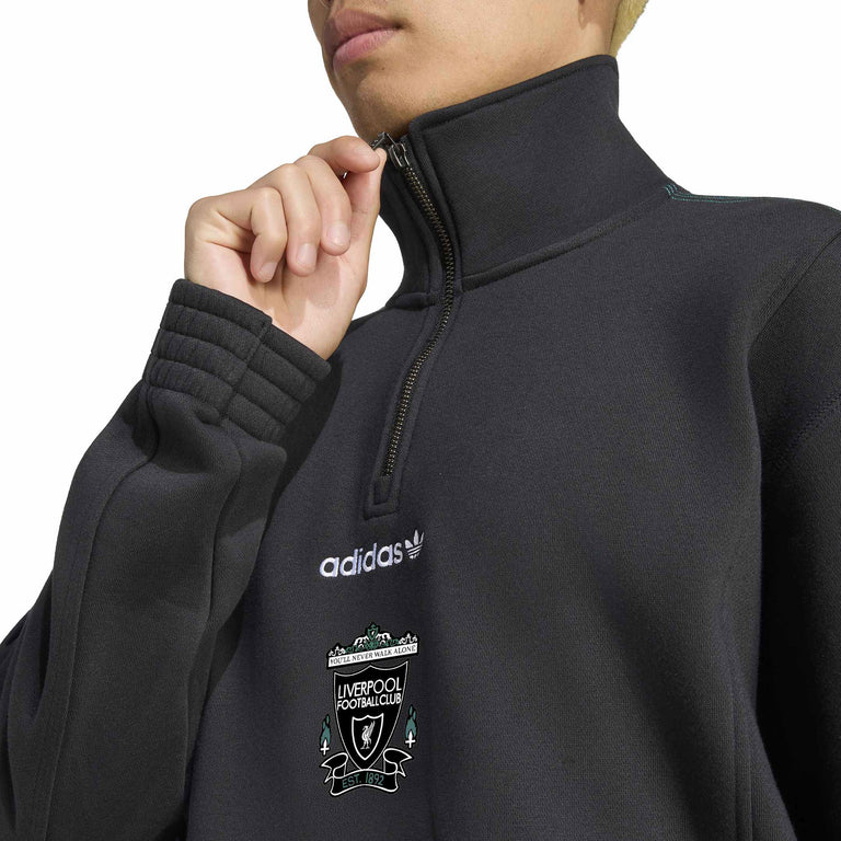 Adidas	Liverpool FC EQT Half Zip Top - L / Black - 2
