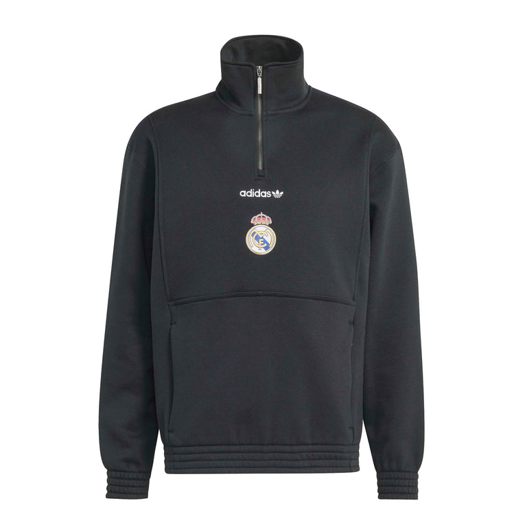 Adidas	Real Madrid EQT Half Zip Top - L / Black - 1