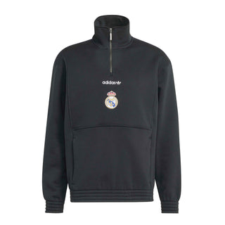 Adidas	Real Madrid EQT Half Zip Top - L / Black