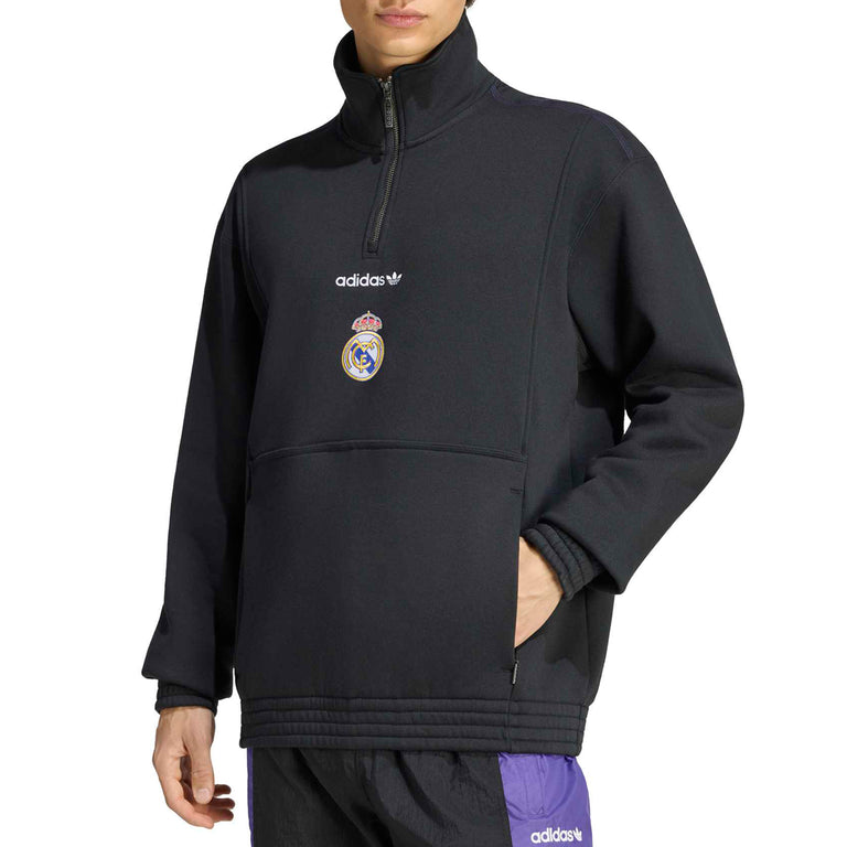 Adidas	Real Madrid EQT Half Zip Top - L / Black - 2