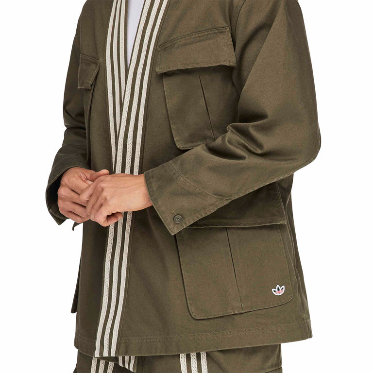 Adidas	x Clot By Edison Chen Jacket - L / Olive Strata - 4
