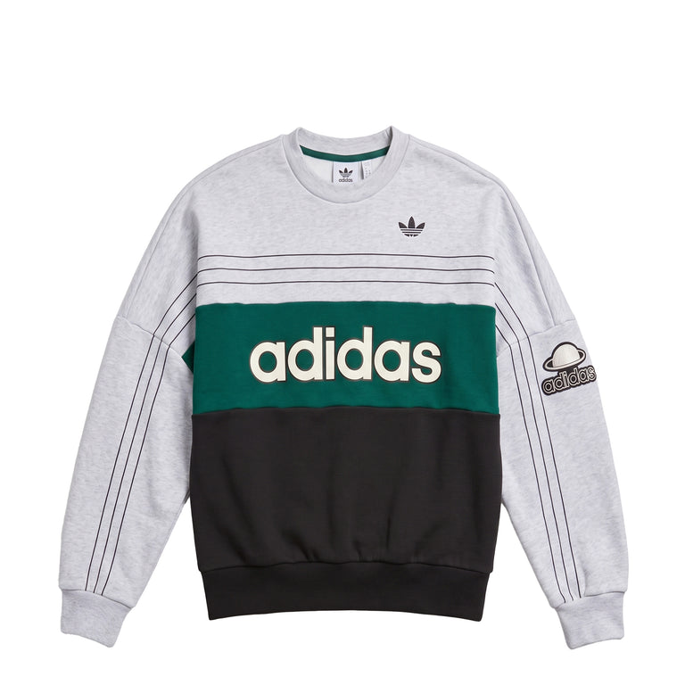Adidas	Originals Varsity Crewneck - L / Light Grey Heather - 1