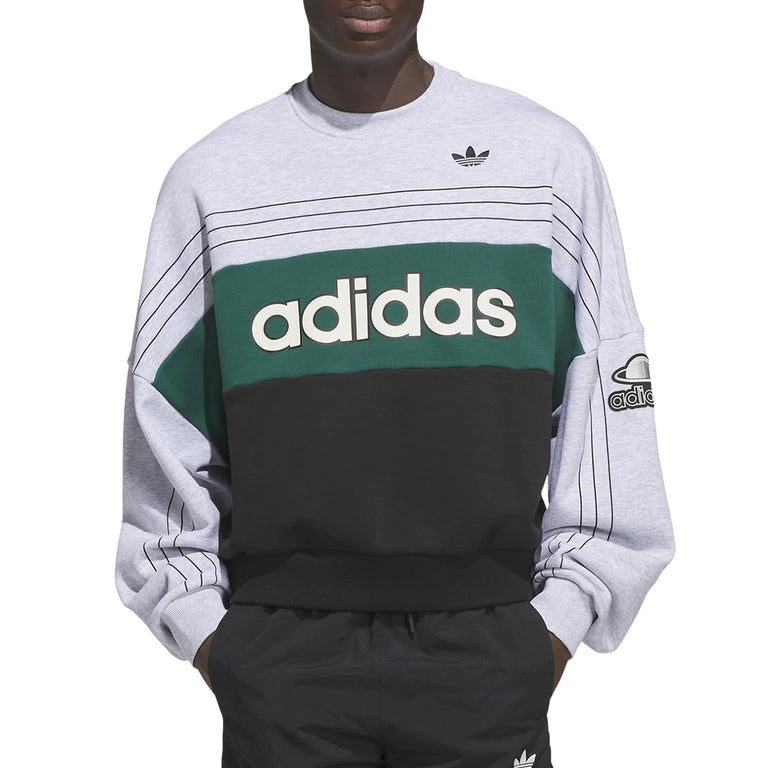 Adidas	Originals Varsity Crewneck - L / Light Grey Heather - 2