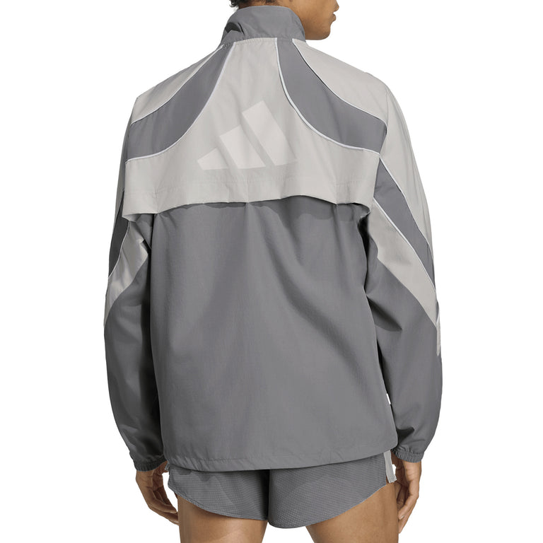 Adidas	Adizero Archive Running Jacket - L / Grey Three / Grey One - 4
