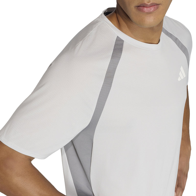 Adidas	Adizero Archive CLIMACOOL Running T-Shirt - L / Grey One / Grey Three - 2