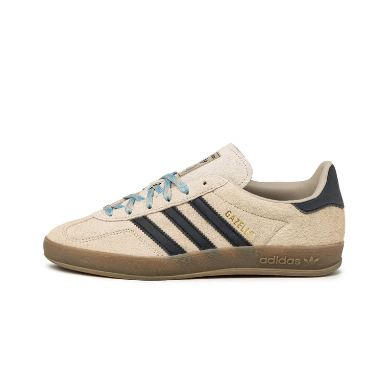 Adidas Gazelle Indoor W - 37 1/3 / Khaki Three / Core Black / Preloved Blue - 1
