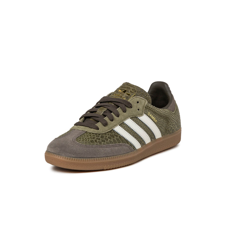 Adidas Samba OG *Snake* - 46 2/3 / Focus Olive / Off White / Gum 4 - 2