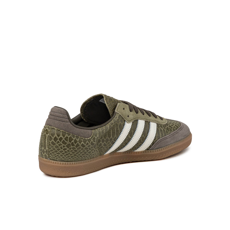 Adidas Samba OG *Snake* - 46 2/3 / Focus Olive / Off White / Gum 4 - 3