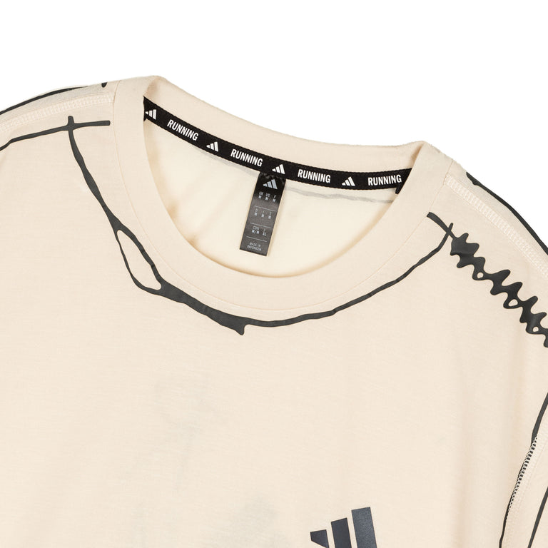 Adidas	x Song for the Mute Adi365 Running Unitefit T-Shirt - L / Halo Ivory - 3