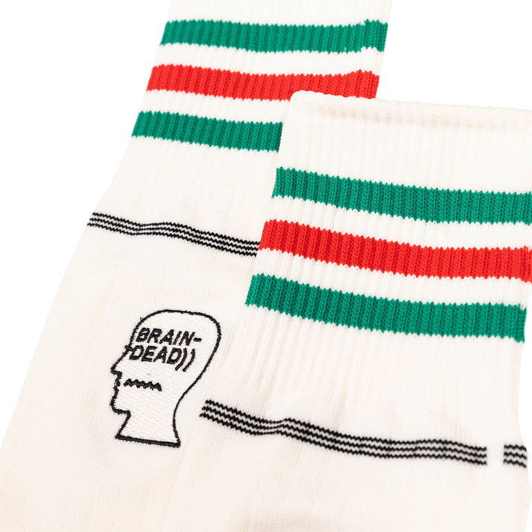 Adidas	x Brain Dead x Disney Socks - XS / Chalk White - 3