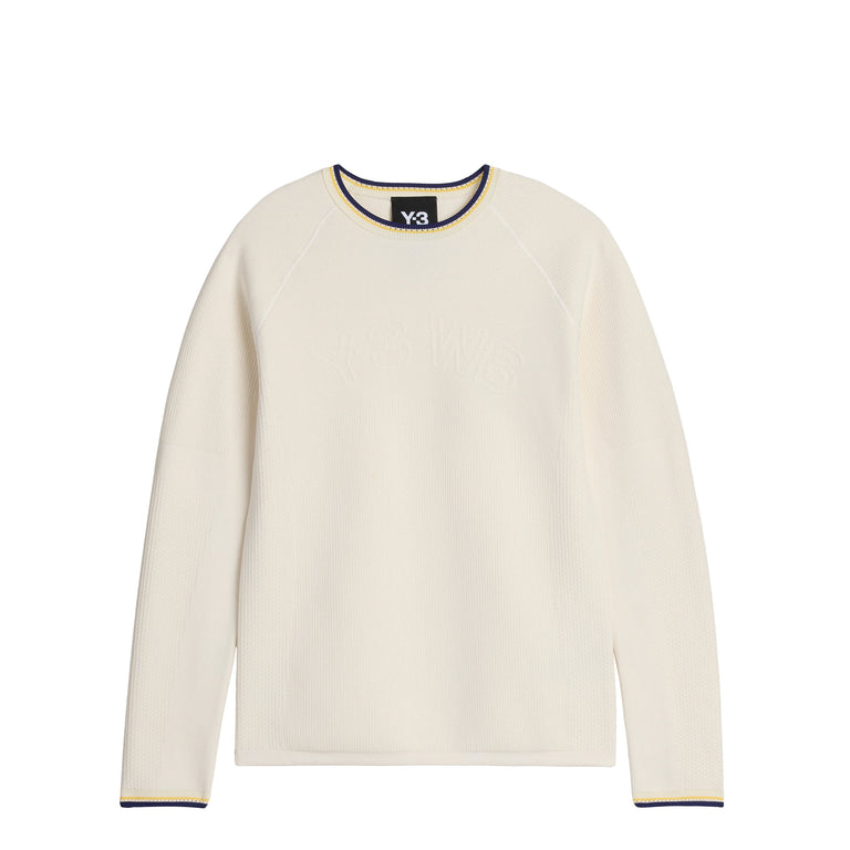 Adidas	x Wales Bonner x Y-3 Knit Base Long-Sleeve Top - XXL / Cream White - 1