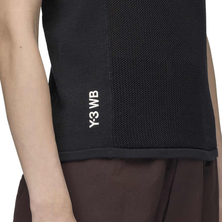Adidas Y-3 x Wales Bonner Knit Tank Top - L / Black - 3