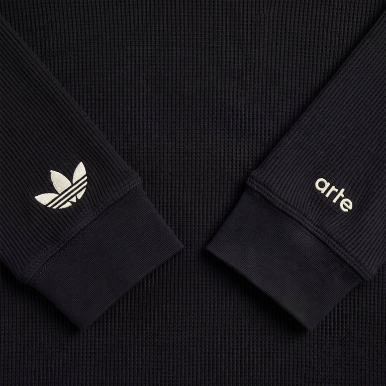 Adidas	x Arte Antwerp 2-Pack Waffle-Knit Longsleeves - L / Black / Off White - 8
