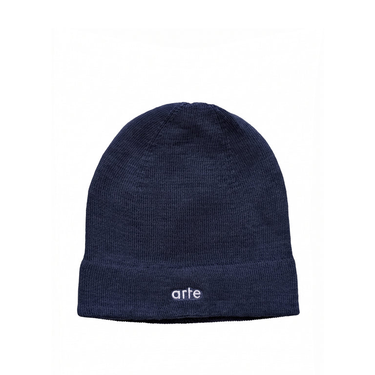 Adidas	x Arte Antwerp Merino Wool Beanie - M / Collegiate Navy / White - 1
