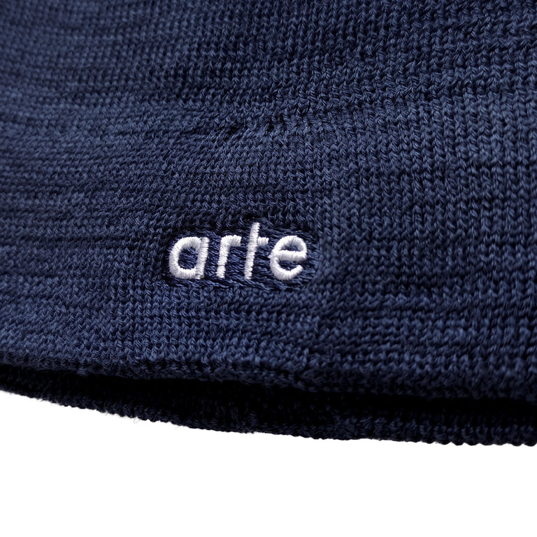 Adidas	x Arte Antwerp Merino Wool Beanie - M / Collegiate Navy / White - 3
