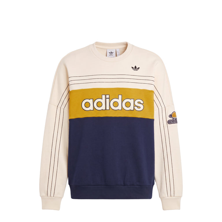 Adidas	Originals Varsity Crewneck - L / Cream White - 1